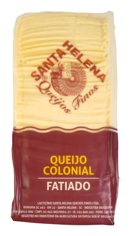 Queijo colonial fatiado Santa Helena peça